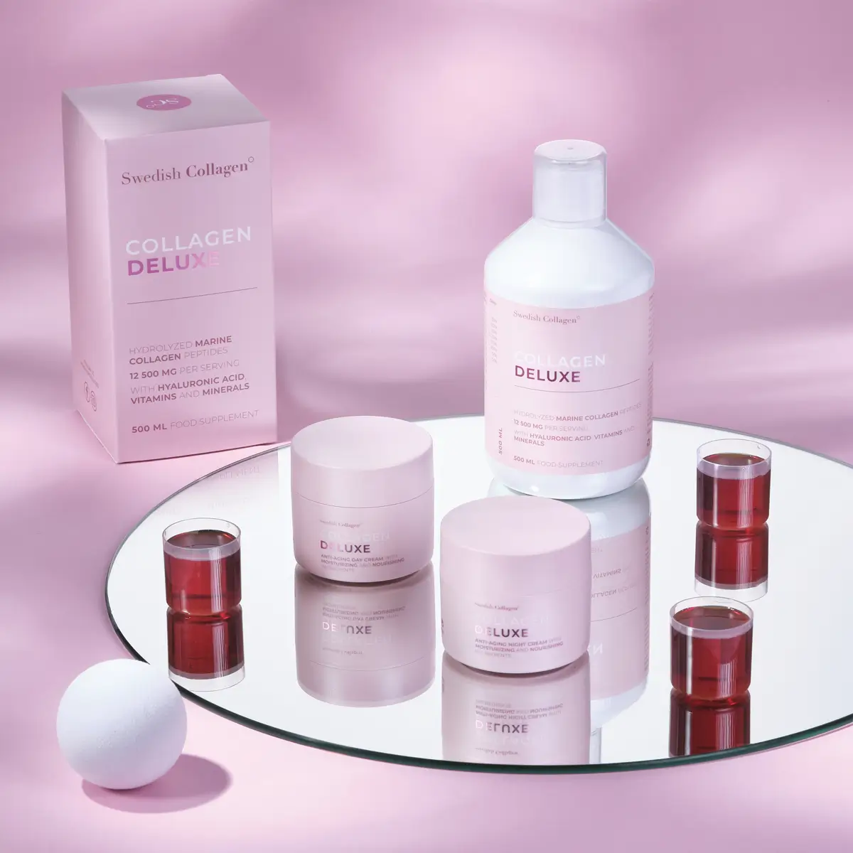 Colagen Deluxe 500ml + Crema de Noapte si zi cu retinol