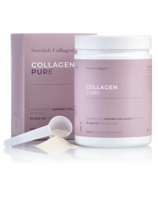 Colagen Pure (din Pește) – Hidrolizat de Tip 1 și 3 cu 10.000 mg per Doză Zilnică – Sub formă de Pulbere cu 300 g