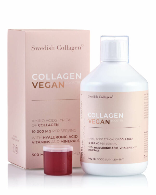 Colagen Vegan Lichid cu 10.000 mg + Acid Hialuronic + Biotină + MSM + Zinc + Siliciu + Seleniu + Vitamine – 500 ml