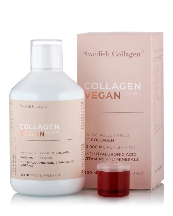 Colagen Vegan Lichid cu 10.000 mg + Acid Hialuronic + Biotină + MSM + Zinc + Siliciu + Seleniu + Vitamine – 500 ml