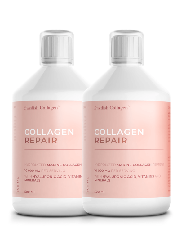 Collagen Repair – Colagen Marin Hidrolizat Lichid cu 10 000 mg + Acid Hialuronic 50 mg + Biotină 5000 mcg + MSM + Zinc + Siliciu + Vitamine – Oferta 2 sticle