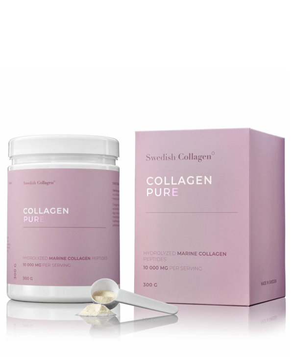 Colagen Pure (din Pește) – Hidrolizat de Tip 1 și 3 cu 10.000 mg per Doză Zilnică – Sub formă de Pulbere cu 300 g