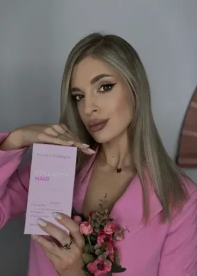 Colagen Hair - Formula Speciala pentru Par - Lichid, Hidrolizat Tip 1 si 3 cu 2500 mg (din Peste) + Acid Hialuronic 100 mg + Retinol 800 mcg + Biotina 5000 mcg + Ashwagandha 100 mg + Coenzima Q10 + MSM + Siliciu + Zinc + Vitamine - 500 ml