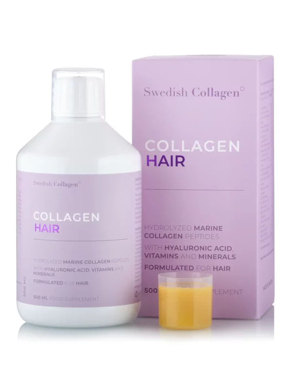 Colagen Hair (din Peste) - Lichid, Hidrolizat Tip 1 si 3 cu 2500 mg + Acid Hialuronic 100 mg + Retinol 800 mcg