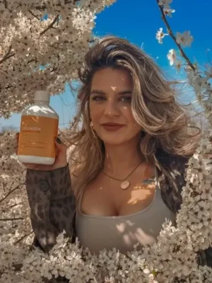 Colagen Morning Glow (din Peste) - Lichid, Hidrolizat Tip 1 si 3 cu 10.000 mg + Acid Hialuronic 25 mg + Retinol 800 mcg + Biotina 5000 mcg + Probiotice + MSM + Siliciu + Vitamine - 500 ml