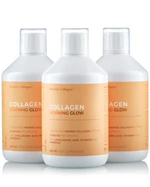 Colagen Morning Glow (din Peste) - Lichid, Hidrolizat Tip 1 si 3 cu 10.000 mg - Oferta 3 Sticle