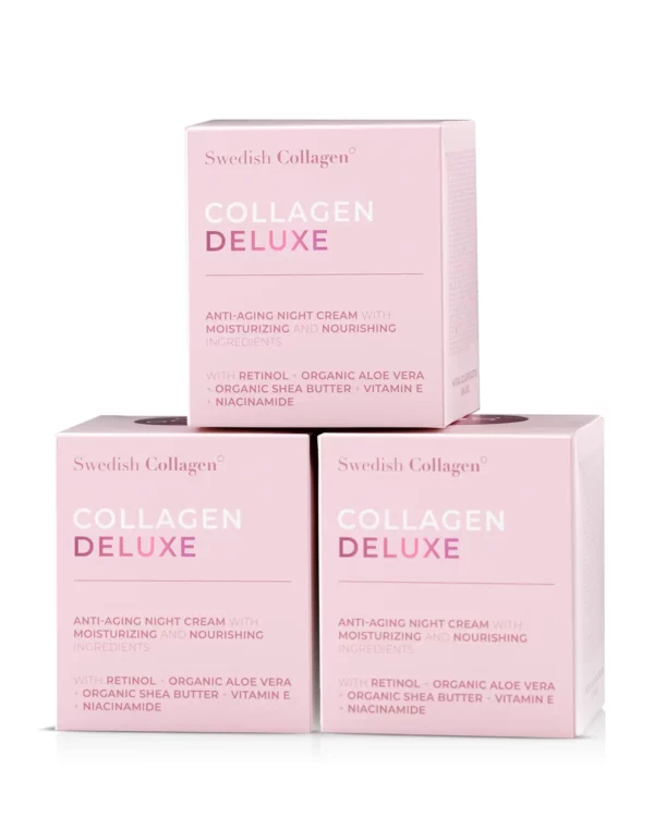 Crema de noapte cu Retinol Gama Colagen Deluxe - Oferta 3 cutii