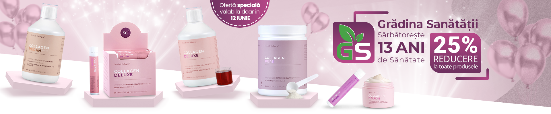 13 Ani de Sănătate cu Grădina Sănătății 25% Reducere la toate Produsele
