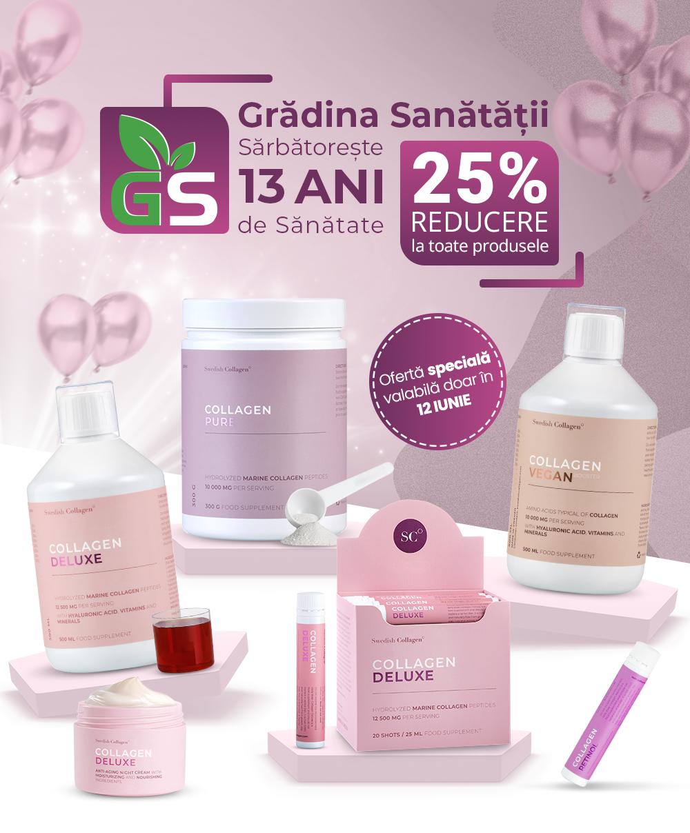 13 Ani de Sănătate cu Grădina Sănătății 25% Reducere la toate Produsele
