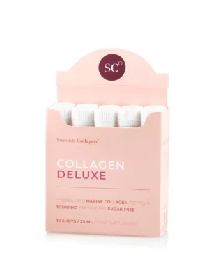 Colagen Deluxe 10 Shots Travel Pack – Colagen Marin Hidrolizat Lichid cu 12.500 mg la doza zilnica - Cutie