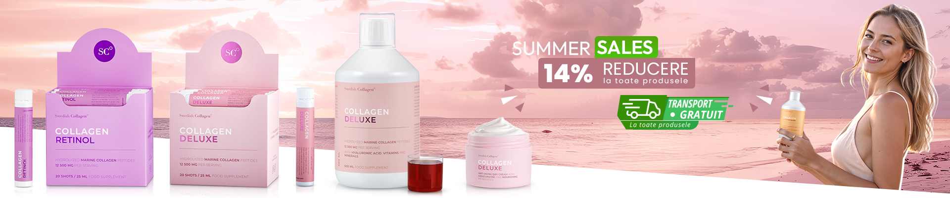 Strălucește natural — 14 % reducere la toate elixirele Swedish Collagen + livrare gratuită în România!