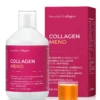 Colagen Meno - Colagen Marin Hidrolizat Lichid Tip 1 si 3 cu12.000 mg cu Mix de Plante pentru Menopauza + Vitamine si Minerale - 500 ml