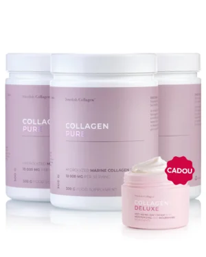 Pachet Colagen Pur 90 de Zile - 3 cutii × Collagen Pure + Cadou Crema de Zi cu Retinol Deluxe