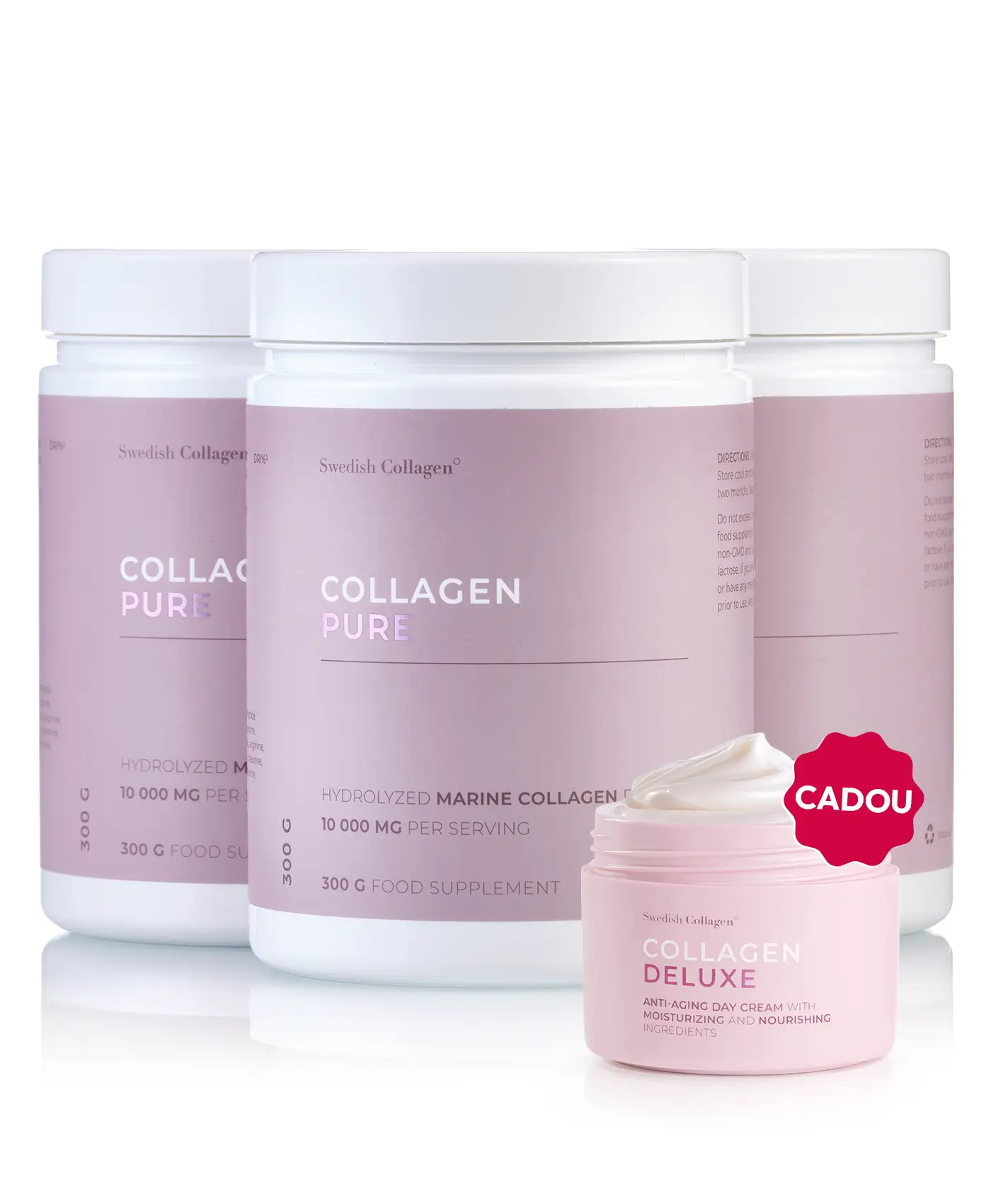 Pachet Colagen Pur 90 de Zile - 3 cutii × Collagen Pure + Cadou Crema de Zi cu Retinol Deluxe 1 Pachet Colagen Pur 90 de Zile - 3 cutii × Collagen Pure + Cadou Crema de Zi cu Retinol Deluxe
